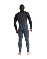 The C-Skins Mens Legend 5/4mm Back Zip Wetsuit in Graphite, Black & Silver Grey