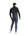 The C-Skins Mens Legend 5/4mm Back Zip Wetsuit in Graphite, Black & Silver Grey