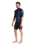 Nuwave Basics Rash Vest in Bluestone