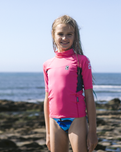 Girls Nuwave Rash Vest in Lipstick, Slate & Multi