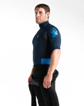 The C-Skins Turtleneck RX Rash Vest in Slate, Navy, Black & Cyan