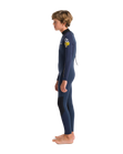 The C-Skins Boys NuWave Element 3/2mm Back Zip Wetsuit in Bluestone, Slate & Multi