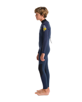 The C-Skins Boys NuWave Element 3/2mm Back Zip Wetsuit in Bluestone, Slate & Multi