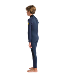 The C-Skins Boys NuWave Element 3/2mm Back Zip Wetsuit in Bluestone, Slate & Multi