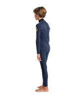 The C-Skins Boys NuWave Element 3/2mm Back Zip Wetsuit in Bluestone, Slate & Multi