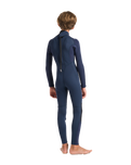 The C-Skins Boys NuWave Element 3/2mm Back Zip Wetsuit in Bluestone, Slate & Multi