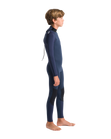 The C-Skins Boys NuWave Element 3/2mm Back Zip Wetsuit in Bluestone, Slate & Multi