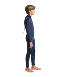 The C-Skins Boys NuWave Element 3/2mm Back Zip Wetsuit in Bluestone, Slate & Multi