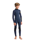 The C-Skins Boys NuWave Element 3/2mm Back Zip Wetsuit in Bluestone, Slate & Multi