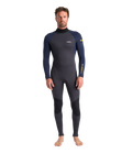 The C-Skins Mens NuWave Element 3/2mm Back Zip Wetsuit in Anthracite, Slate & Saffron