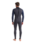 The C-Skins Mens NuWave Element 3/2mm Back Zip Wetsuit in Anthracite, Slate & Saffron