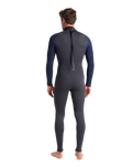 The C-Skins Mens NuWave Element 3/2mm Back Zip Wetsuit in Anthracite, Slate & Saffron