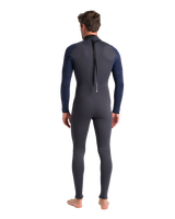 The C-Skins Mens NuWave Element 3/2mm Back Zip Wetsuit in Anthracite, Slate & Saffron