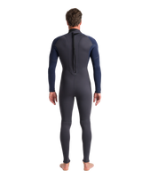 The C-Skins Mens NuWave Element 3/2mm Back Zip Wetsuit in Anthracite, Slate & Saffron