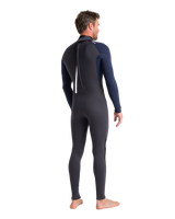 The C-Skins Mens NuWave Element 3/2mm Back Zip Wetsuit in Anthracite, Slate & Saffron