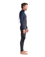 The C-Skins Mens NuWave Element 3/2mm Back Zip Wetsuit in Anthracite, Slate & Saffron