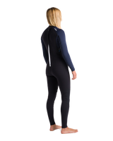 The C-Skins Womens NuWave Element 3/2mm Back Zip Wetsuit in Black, Slate & Saffron