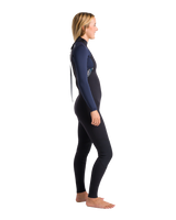 The C-Skins Womens NuWave Element 3/2mm Back Zip Wetsuit in Black, Slate & Saffron