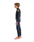 The C-Skins Boys NuWave Legend 4/3mm Back Zip Wetsuit in Bluestone, Black & Multi