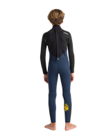 The C-Skins Boys NuWave Legend 4/3mm Back Zip Wetsuit in Bluestone, Black & Multi