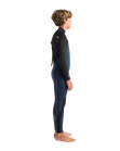 The C-Skins Boys NuWave Legend 4/3mm Back Zip Wetsuit in Bluestone, Black & Multi