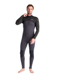 NuWave Legend 5/4/3mm Back Zip Wetsuit in Anthracite, Black & Rust