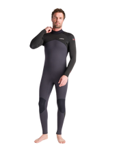 NuWave Legend 5/4/3mm Back Zip Wetsuit in Anthracite, Black & Rust