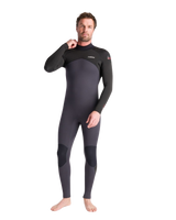 NuWave Legend 5/4/3mm Back Zip Wetsuit in Anthracite, Black & Rust