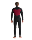 The C-Skins Mens NuWave Session 3/2mm Chest Zip Wetsuit in Bluestone, Black X & Saffron