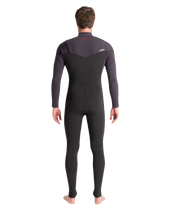 NuWave Session 5/4/3mm Chest Zip Wetsuit in Black, Meteor X & Rust