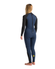 The C-Skins Womens NuWave Surflite 4/3mm Back Zip Wetsuit in Bluestone, Black & Saffron