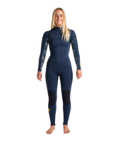 The C-Skins Womens NuWave Solace 4/3mm Chest Zip Wetsuit in Bluestone, Bluestone X & Tropical