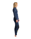 The C-Skins Womens NuWave Solace 4/3mm Chest Zip Wetsuit in Bluestone, Bluestone X & Tropical