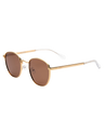 Cooper Polarised Sunglasses in Gold & Brown