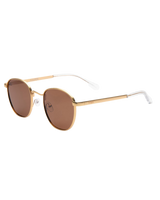 Cooper Polarised Sunglasses in Gold & Brown