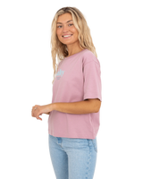 The Born by the Sea Womens Salty T-Shirt in Purple Rose