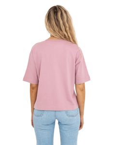 The Born by the Sea Womens Salty T-Shirt in Purple Rose