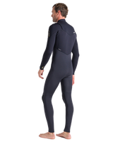 The C-Skins Mens Rewired 4/3mm Chest Zip Wetsuit in Anthracite, Black X & Saffron