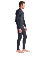 The C-Skins Mens Rewired 4/3mm Chest Zip Wetsuit in Anthracite, Black X & Saffron