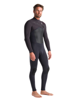 The C-Skins Mens Rewired 4/3mm Chest Zip Wetsuit in Anthracite, Meteor X & Wine