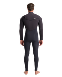 The C-Skins Mens Rewired 4/3mm Chest Zip Wetsuit in Anthracite, Meteor X & Wine