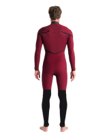 The C-Skins Mens Rewired 4/3mm Chest Zip Wetsuit in Anthracite, Meteor X & Wine