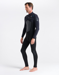 The C-Skins Mens Rewired 5/4mm Chest Zip Wetsuit in Black, Black X & Petrol