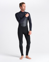 The C-Skins Mens Rewired 5/4mm Chest Zip Wetsuit in Black, Black X & Petrol