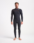 Sessions 4/3mm Chest Zip Wetsuit in Anthracite, Meteor X & Black X