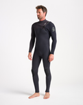 Sessions 4/3mm Chest Zip Wetsuit in Anthracite, Meteor X & Black X