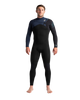 The C-Skins Mens Mens Sessions 4/3mm Chest Zip Wetsuit in Black, Slate Diamond & Black Diamond