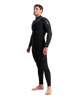 The C-Skins Mens Mens Sessions 4/3mm Chest Zip Wetsuit in Black, Slate Diamond & Black Diamond