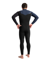 The C-Skins Mens Mens Sessions 4/3mm Chest Zip Wetsuit in Black, Slate Diamond & Black Diamond