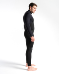 Session 5/4mm Back Zip Wetsuit in Black, Black Diamond & White